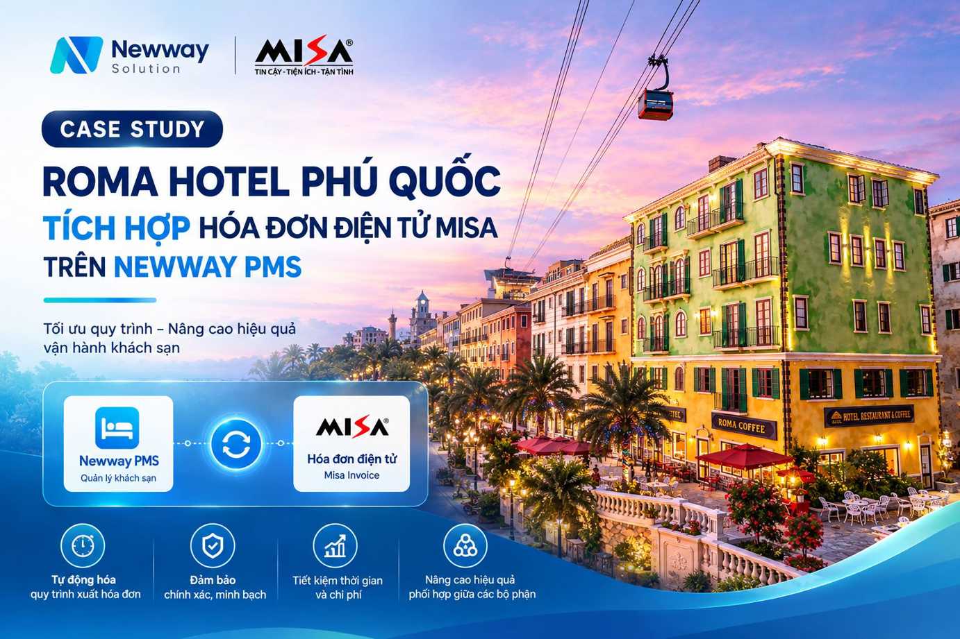Roma Hotel Phú Quốc Tối Ưu Vận Hành Với Newway PMS